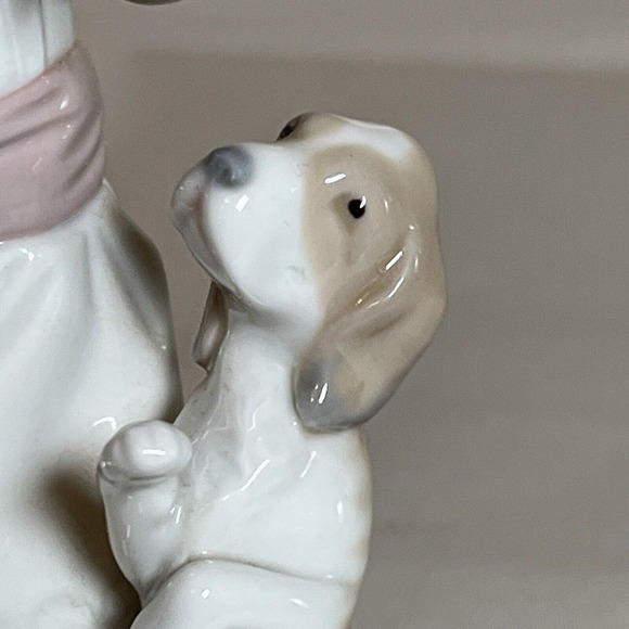 Rare Lladro Black Legacy Collection: #5836 "Sharing Sweets" Figurine, Girl, Dog - Picture 10 of 14